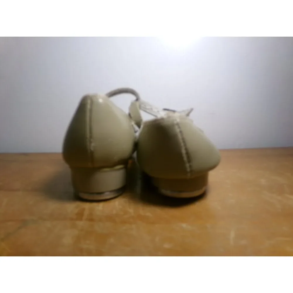 Dance Tap Shoes Revolution Style 826 10.5 Child Mary Jane Buckle Tan